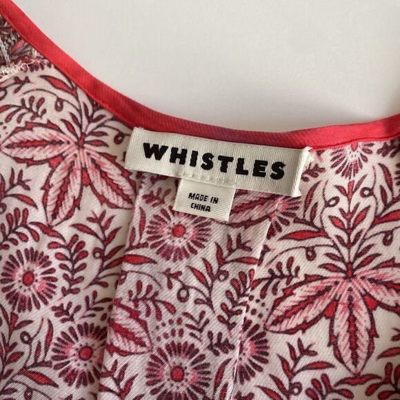 Whistles Alisha Red Floral Jumpsuit Size 12 - Picture 15 of 16